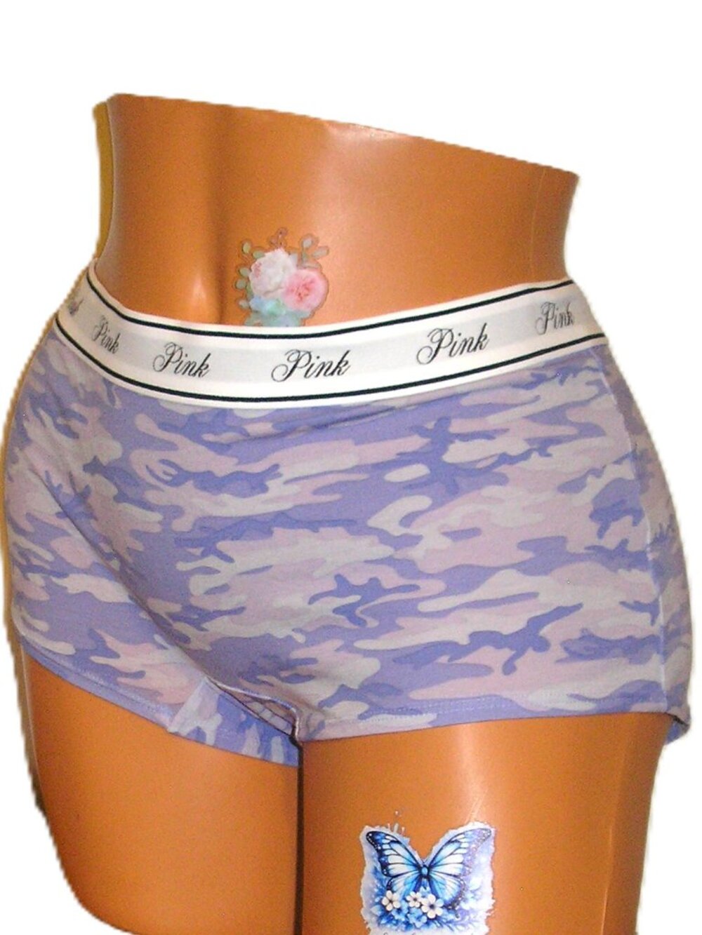 Victoria's Secret Pink - Camouflage Shortie Boyshorts Panties Lingerie, Large